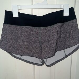 Lululemon Grey Speed Up shorts